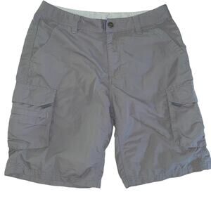 REI Women's Gray Nylon Cargo Hiking Utility Shorts size 6